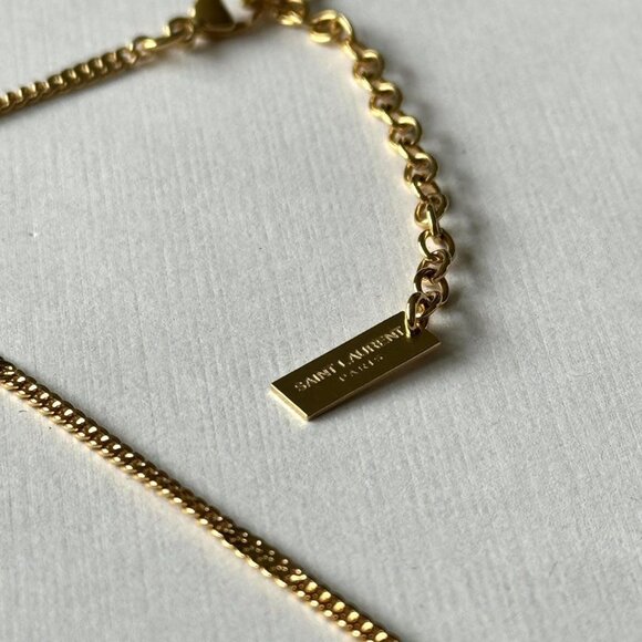 Saint Laurent Paris Gold Link Adjustable Chain/Necklace - Picture 5 of 8